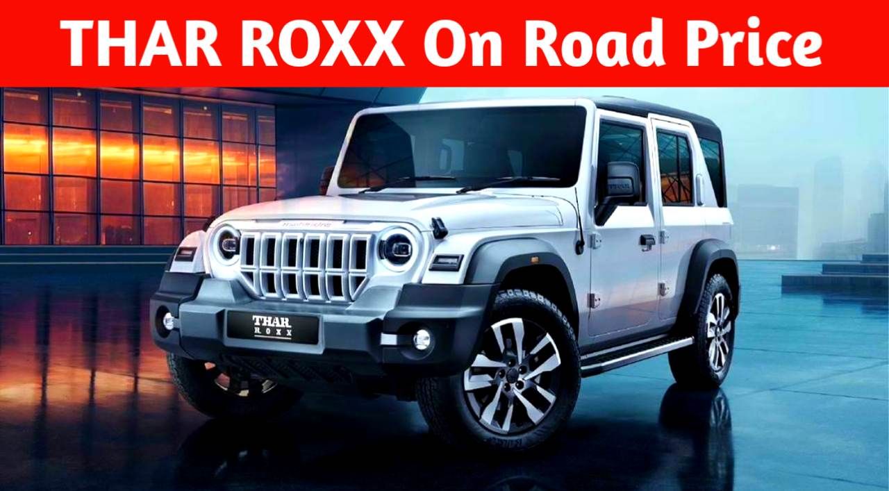 Mahindra thar roxx on road price all variants