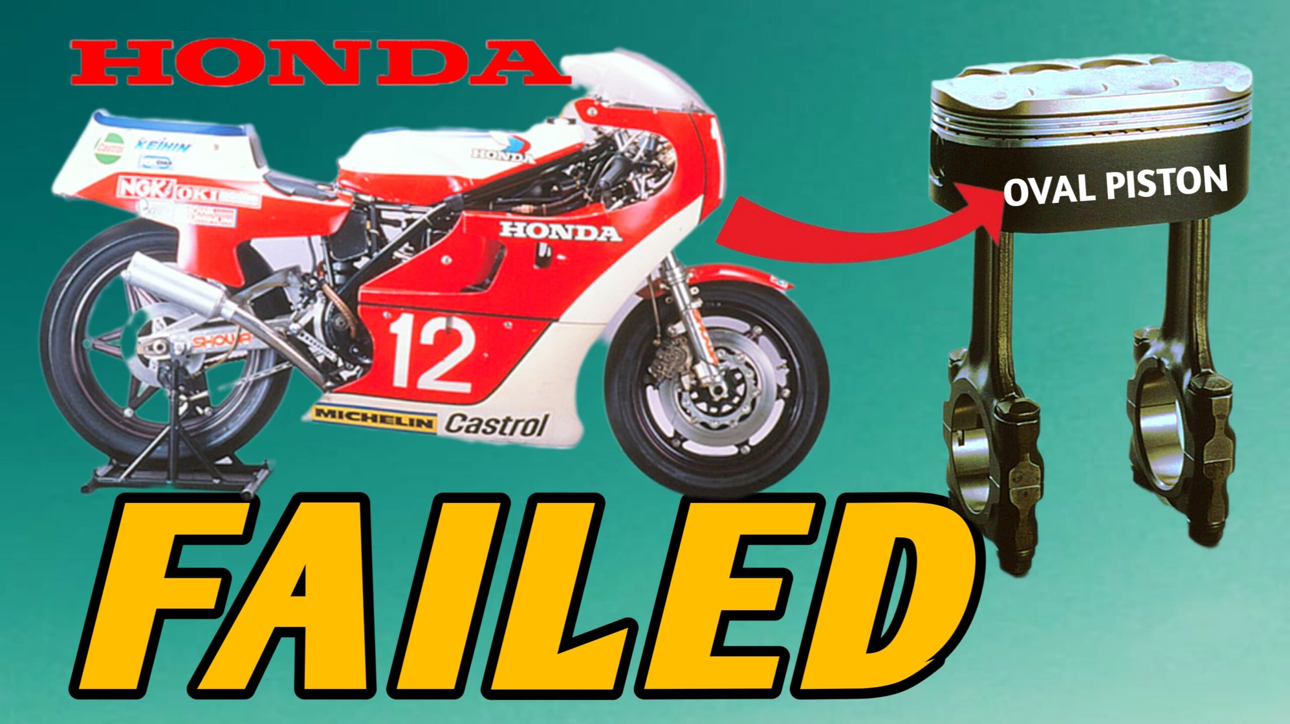 क्यों fail हुआ Honda का Oval Piston इंजन | honda oval piston engine bike NR500, NR720